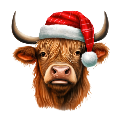 Kids - Christmas Highland Cow Portraits - Images x27