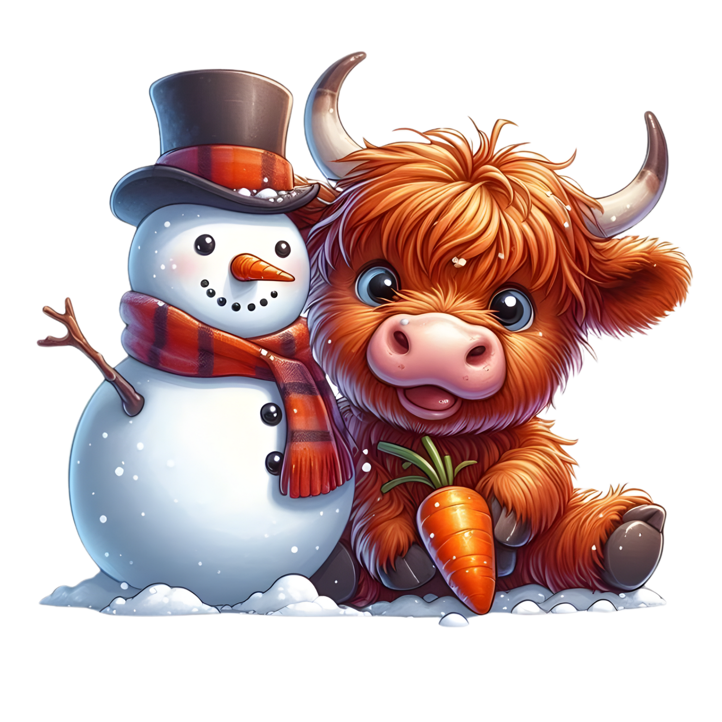 Kids - Christmas Highland Cows - Images x38