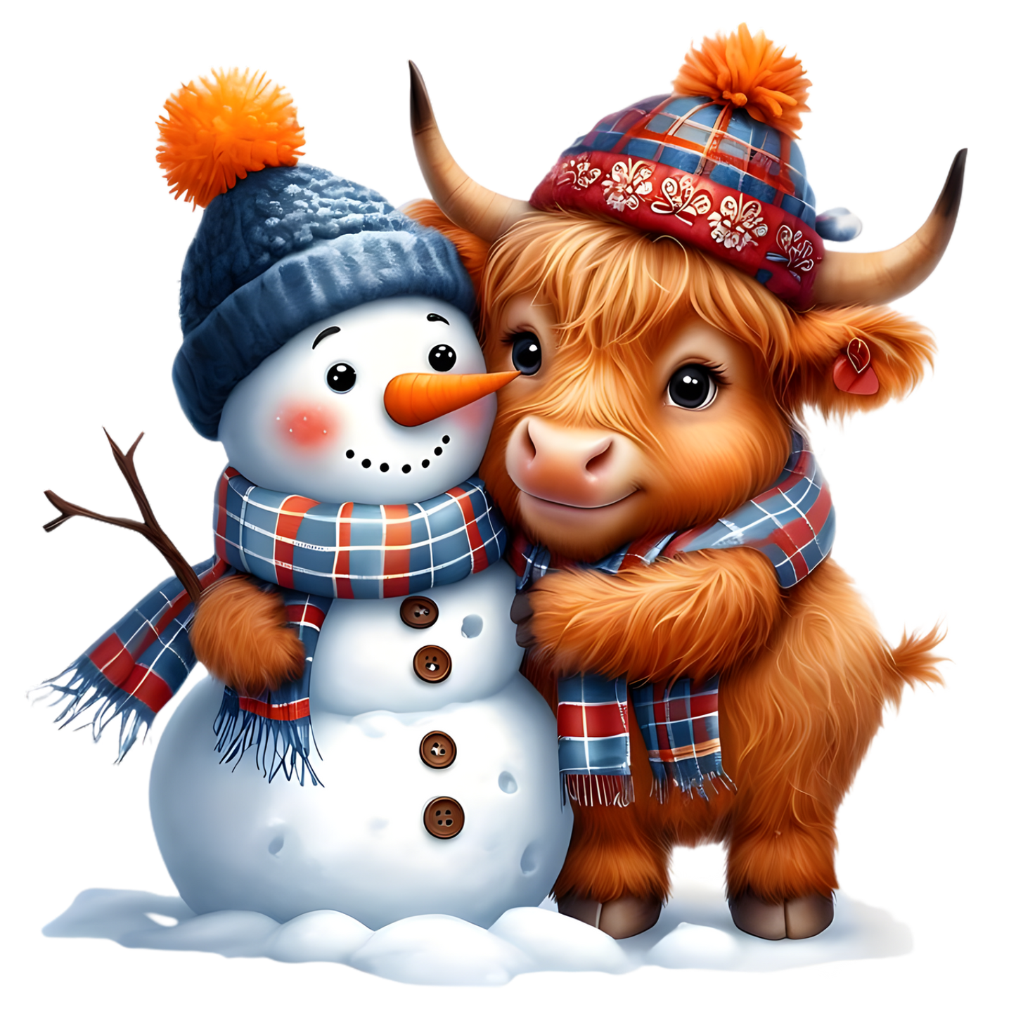 Kids - Christmas Highland Cows - Images x38