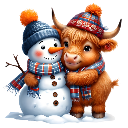 Kids - Christmas Highland Cows - Images x38