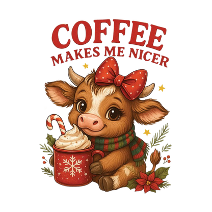 Kids - Christmas Cartoon Highland Cows - Images x7