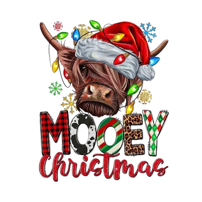 Kids - Christmas Highland Cows with Sayings - Images x9