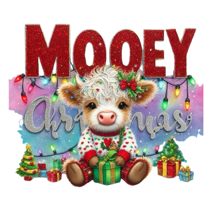 Kids - Christmas Highland Cows with Sayings - Images x9