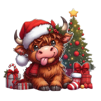 Kids - Christmas Highland Cows - Images x38