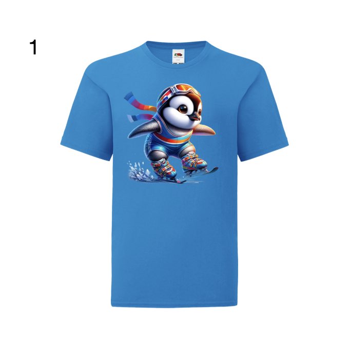 Kids - Christmas Skiing Penguins - Images x10