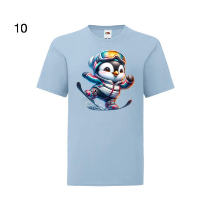 Kids - Christmas Skiing Penguins - Images x10