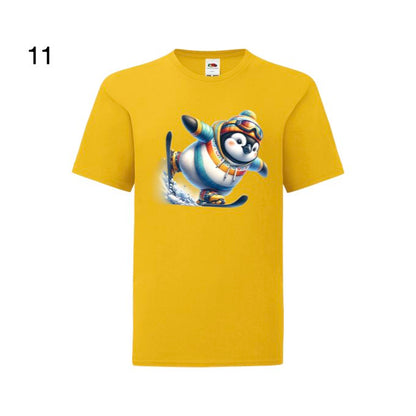 Kids - Christmas Skiing Penguins - Images x10