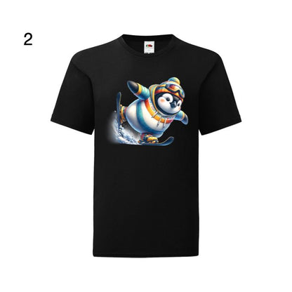 Kids - Christmas Skiing Penguins - Images x10