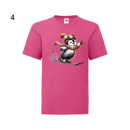 Kids - Christmas Skiing Penguins - Images x10