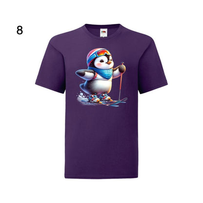 Kids - Christmas Skiing Penguins - Images x10