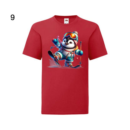 Kids - Christmas Skiing Penguins - Images x10