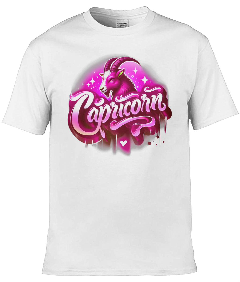 Mens T-Shirt (Gildan Softstyle 64000) - with Zodiac Sign - Capricorn 2