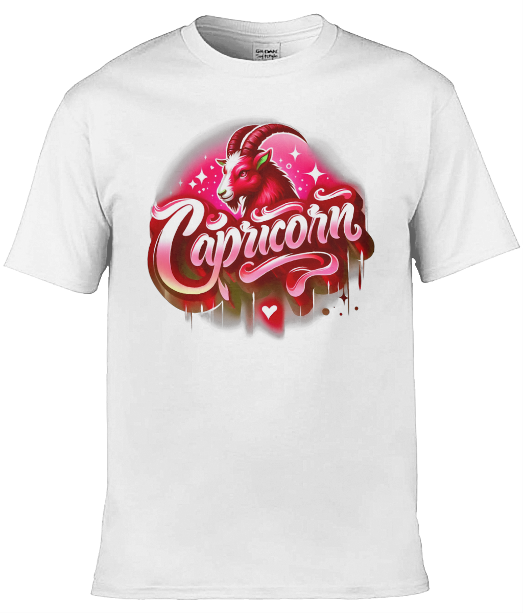 Mens T-Shirt (Gildan Softstyle 64000) - with Zodiac Sign - Capricorn 2