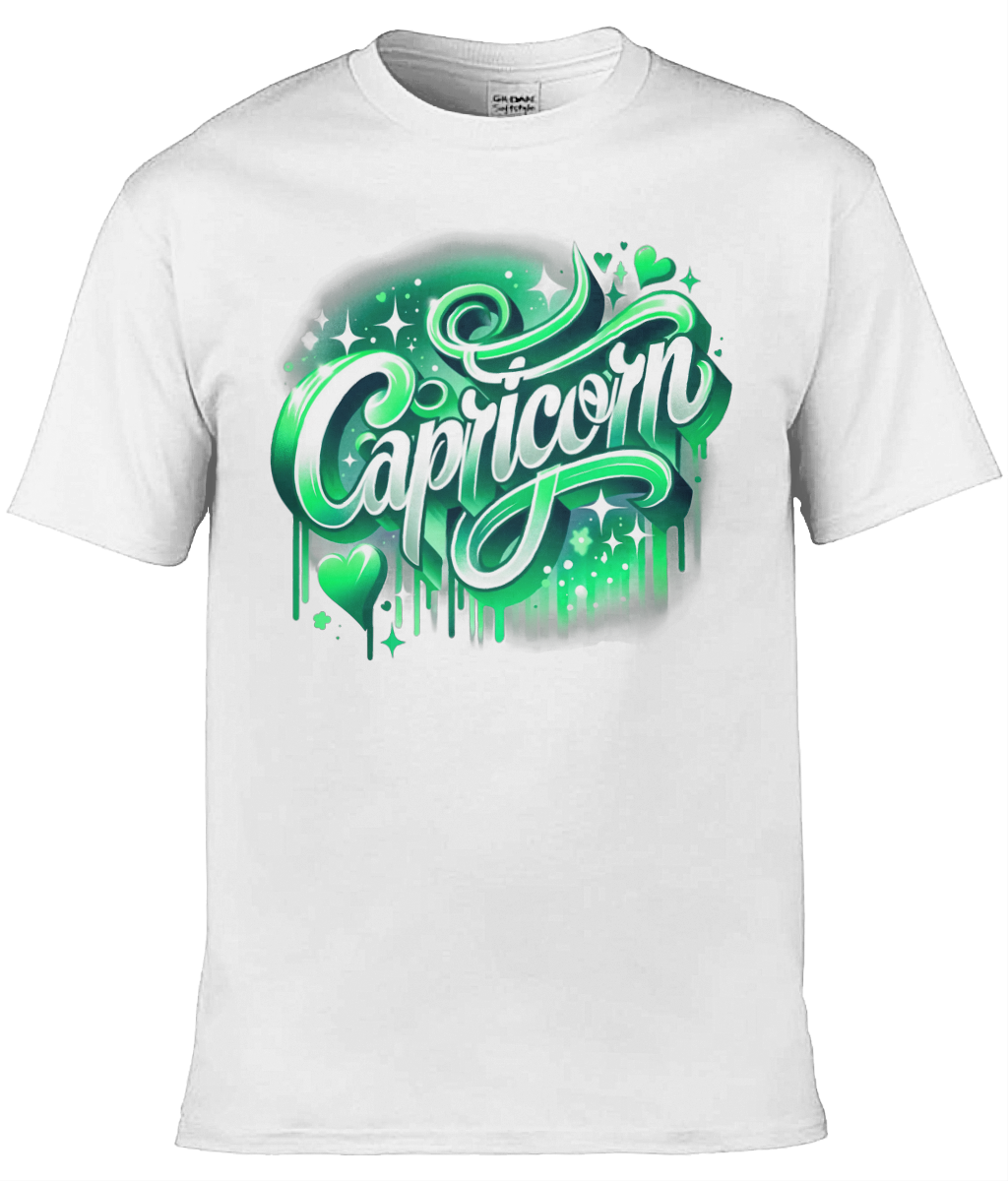 Mens T-Shirt (Gildan Softstyle 64000) - with Zodiac Sign - Capricorn 3