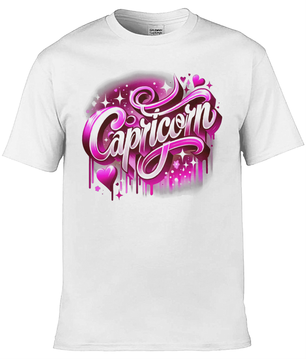 Mens T-Shirt (Gildan Softstyle 64000) - with Zodiac Sign - Capricorn 3