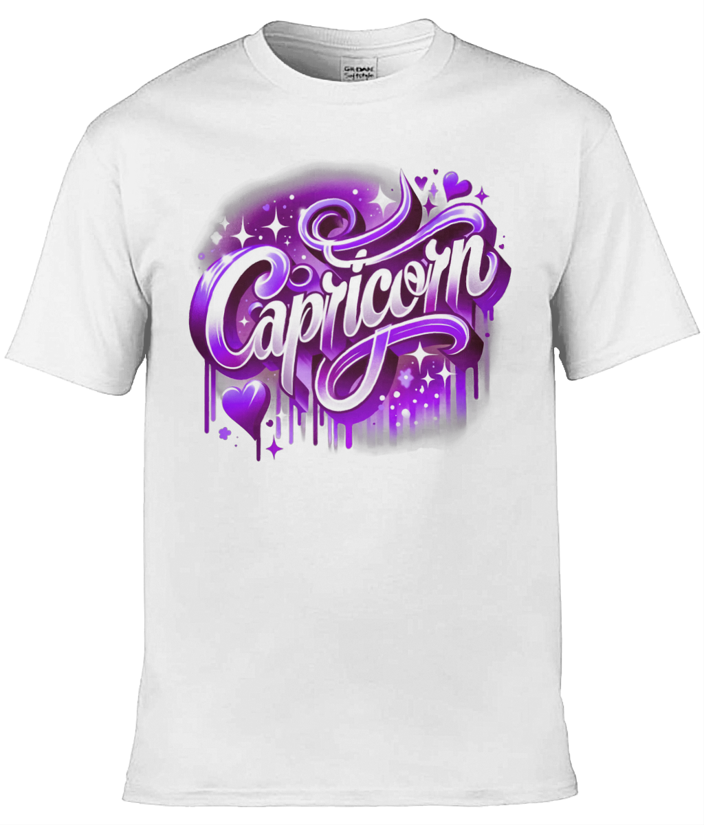 Mens T-Shirt (Gildan Softstyle 64000) - with Zodiac Sign - Capricorn 3
