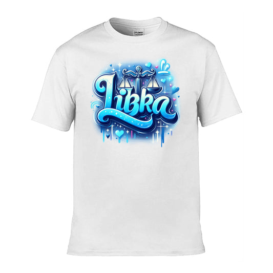 Mens T-Shirt (Gildan Softstyle 64000) - with Zodiac Sign - Libra