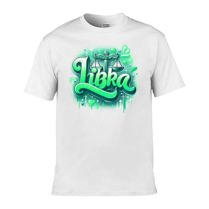 Mens T-Shirt (Gildan Softstyle 64000) - with Zodiac Sign - Libra