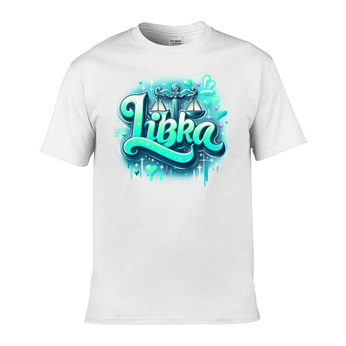 Mens T-Shirt (Gildan Softstyle 64000) - with Zodiac Sign - Libra