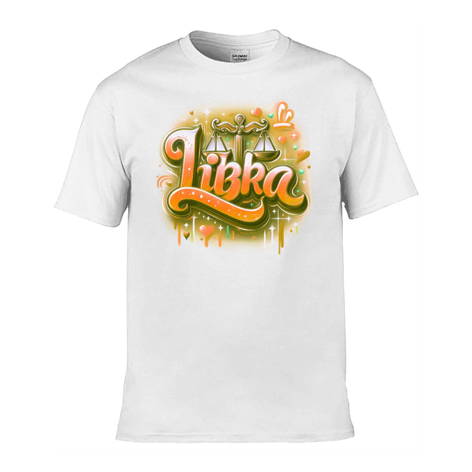 Mens T-Shirt (Gildan Softstyle 64000) - with Zodiac Sign - Libra