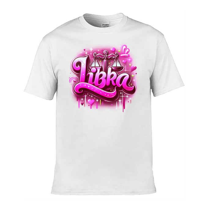 Mens T-Shirt (Gildan Softstyle 64000) - with Zodiac Sign - Libra