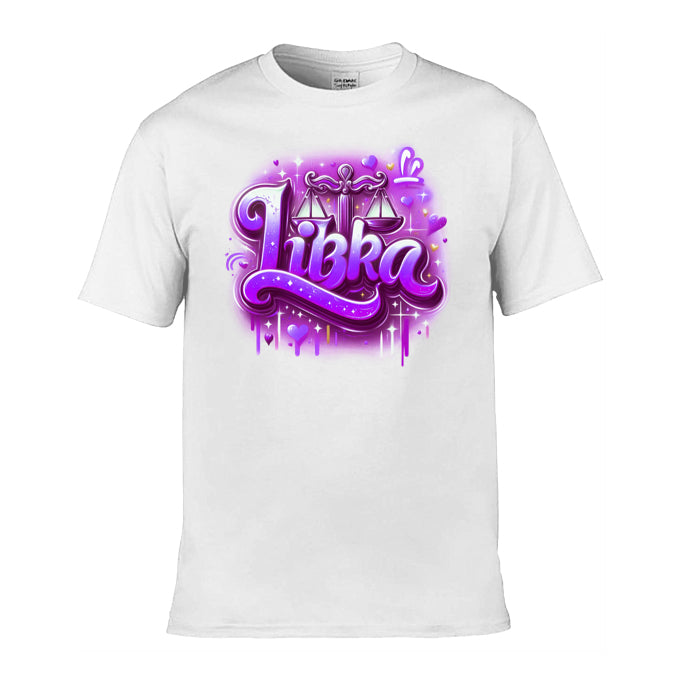 Mens T-Shirt (Gildan Softstyle 64000) - with Zodiac Sign - Libra