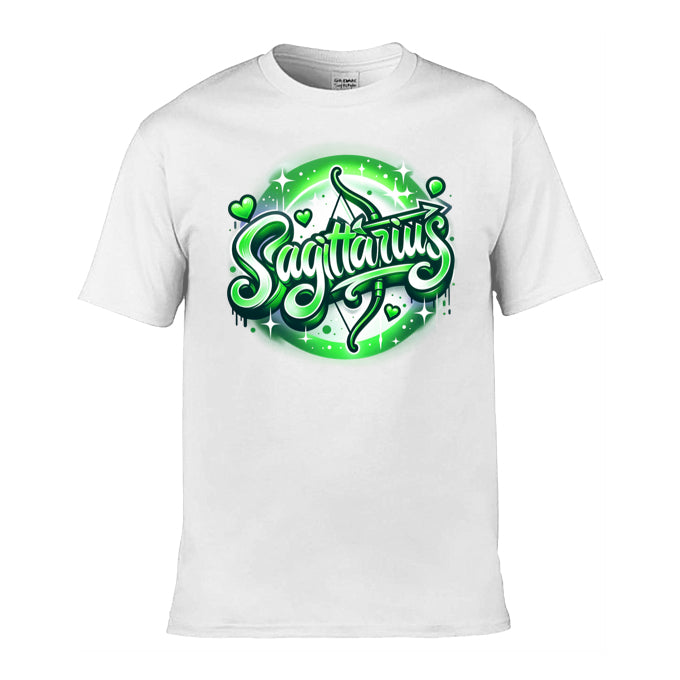 Mens T-Shirt (Gildan Softstyle 64000) - with Zodiac Sign - Sagittarius