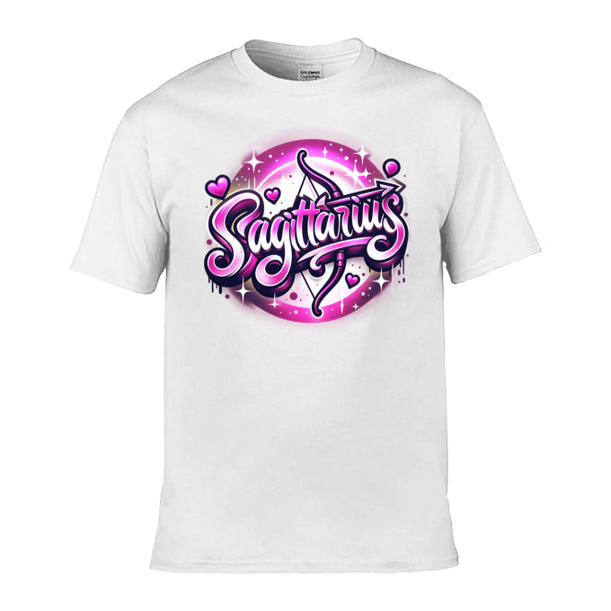 Mens T-Shirt (Gildan Softstyle 64000) - with Zodiac Sign - Sagittarius
