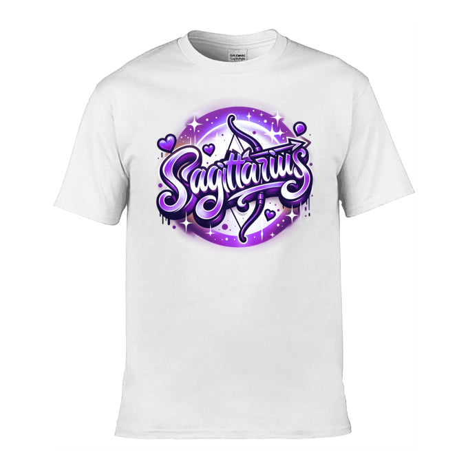 Mens T-Shirt (Gildan Softstyle 64000) - with Zodiac Sign - Sagittarius
