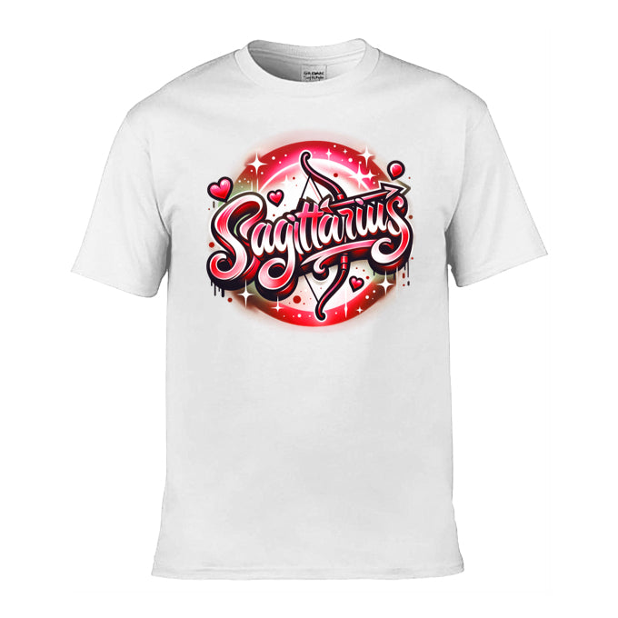 Mens T-Shirt (Gildan Softstyle 64000) - with Zodiac Sign - Sagittarius