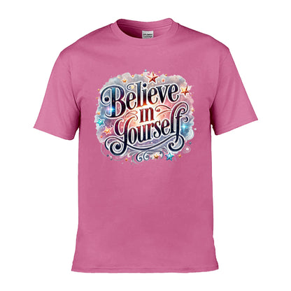 Mens T-Shirt (Gildan Softstyle 64000) - 9 Colours to choose from with 'Believe in yourself' message (5)