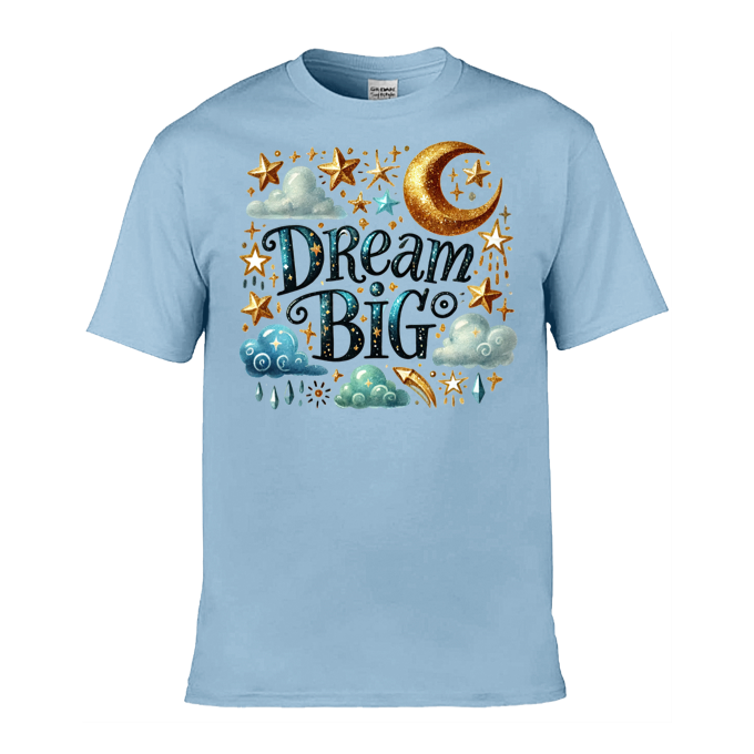 Mens T-Shirt (Gildan Softstyle 64000) - 9 Colours to choose from with 'Dream big' message