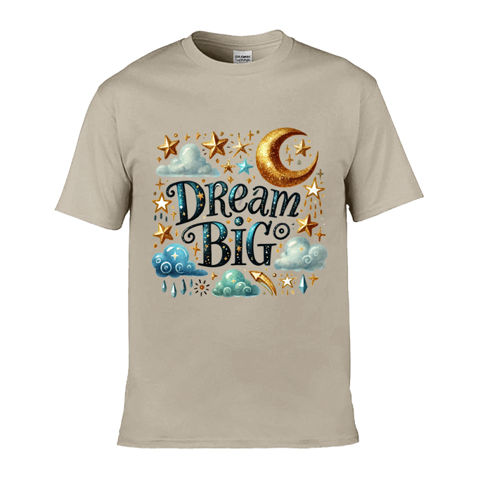 Mens T-Shirt (Gildan Softstyle 64000) - 9 Colours to choose from with 'Dream big' message
