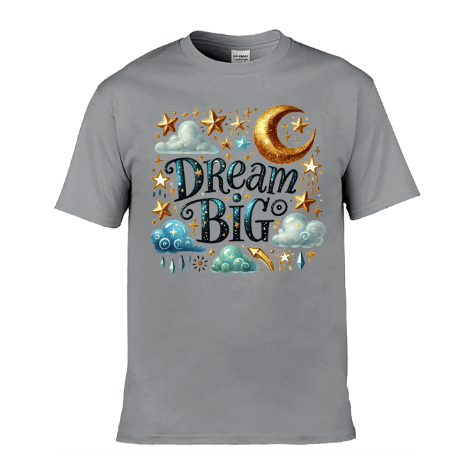 Mens T-Shirt (Gildan Softstyle 64000) - 9 Colours to choose from with 'Dream big' message